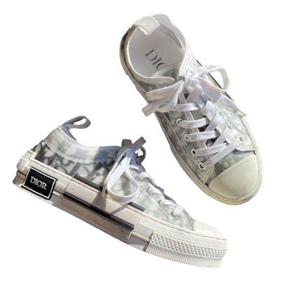 Dior Shoes - Dior B23 Logo Oblique Monogram low top sneakers black & white authentic